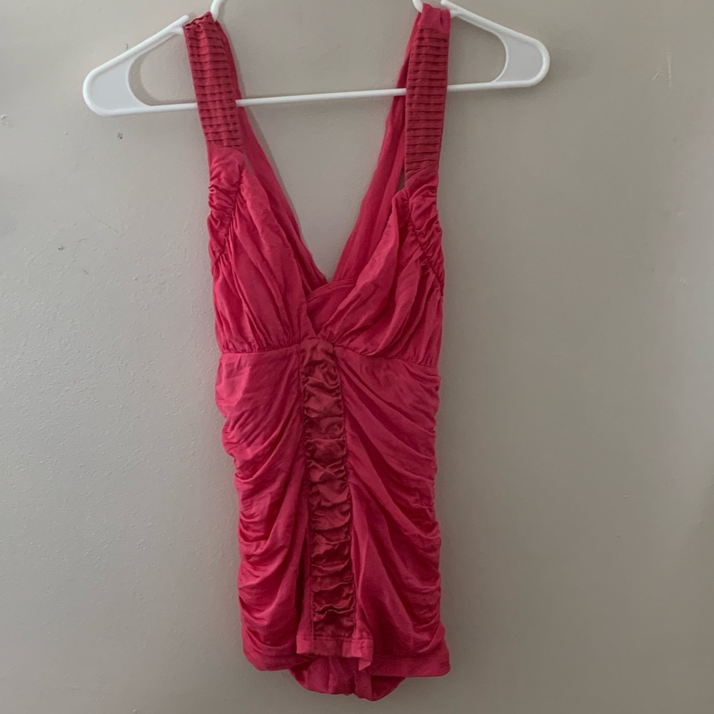 Hot pink bebe going out top